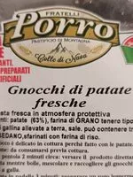 Mängden socker i Gnocchi di patate