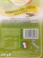 Mängden socker i Grissini alle olive stirati a mano
