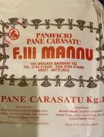 Mängden socker i Pane carasau