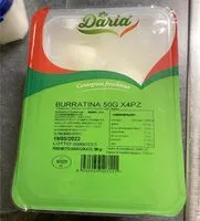 Mängden socker i Burratina