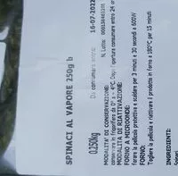 Mängden socker i Spinaci a vapore