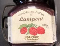 Mängden socker i Confettura extra di lamponi