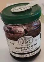 Mängden socker i Confettura extra di mirtilli