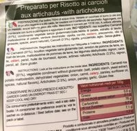 Mängden socker i Risotto ai carciofi