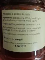 Mängden socker i Marmellata Albicocche