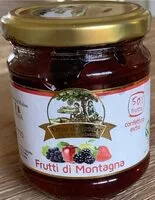 Mängden socker i Frutti di montagna