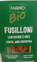 Mängden socker i Fusilli lenticchie e ceci