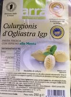 Mängden socker i Culurgiones d'Ogliastra  Igp