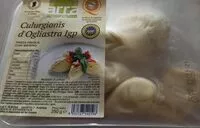 Mängden socker i Culurgionis