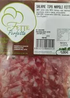 Mängden socker i Salame Napoli fette