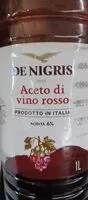 Mängden socker i Aceto di vino rosso
