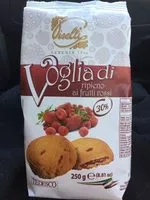 Mängden socker i Piselli Frollini Ripieni Frutti Rossi GR 200