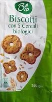 Mängden socker i Biscotti con 5 cereali biologici