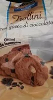 Mängden socker i Frollini con gocce di cioccolato