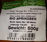 Mängden socker i BIO Aprikosen