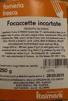 Mängden socker i Focaccine invartate