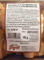 Mängden socker i Intrecci di sfoglia con farcitura di albicocca