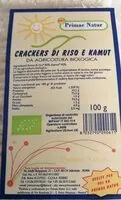 Mängden socker i Crackers di riso e kamut bio