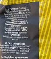 Mängden socker i Crostini classici