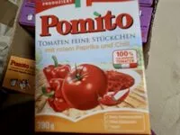 Mängden socker i Tomaten feine Stückchen mit rotem Paprika und Chili