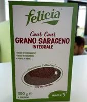 Mängden socker i Cous cous di Grano Saraceno integrale