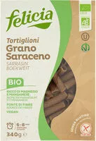 Mängden socker i Tortiglioni grano saraceno bio