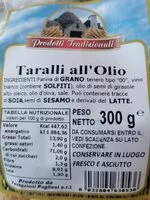 Mängden socker i Taralli all'Olio