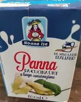 Mängden socker i Panna da cucina uht