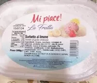 Mängden socker i Sorbetto al limone