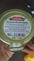Mängden socker i Patè di olive nere