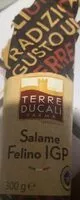 Mängden socker i Salame Felino IGP
