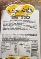 Mängden socker i tortelli di zucca