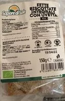 Mängden socker i Fette biscottate integrali con uvetta
