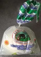Mängden socker i Mozzarella Di Bufala Campana D.o.p. Coop.la Bella Contadina