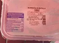 Mängden socker i Burrata Di bufala