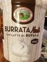 Mängden socker i Burrata Nadia con latte di bufala