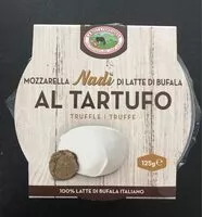 Mängden socker i Mozarella Nadi di latte di bufala al tartufo