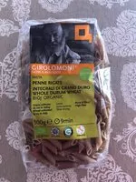 Mängden socker i Organic whole wheat penne rigate