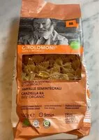 Mängden socker i Farfalle semintegrali