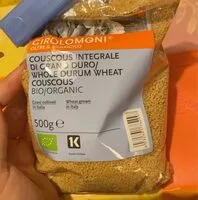 Mängden socker i Couscous integrale