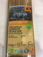 Mängden socker i Tagliatelle complete de ble dur