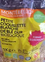 Mängden socker i Petite coquillette blanche de blé dur biologique