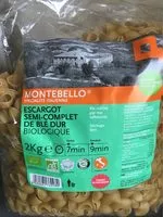 Mängden socker i Escargot semi-complet de blé dur biologique