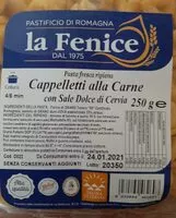 Mängden socker i Cappelletti alla carne