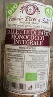 Mängden socker i Gallette di farro monococco integrale