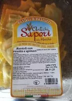 Mängden socker i Ravioli ricotta e spinaci