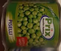 Mängden socker i Piselli cotti al vapore