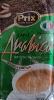 Mängden socker i Caffè arabica