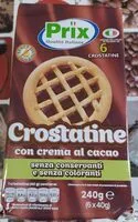 Mängden socker i Crostatine con crema al cacao