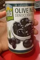 Mängden socker i Olive nere denocciolate